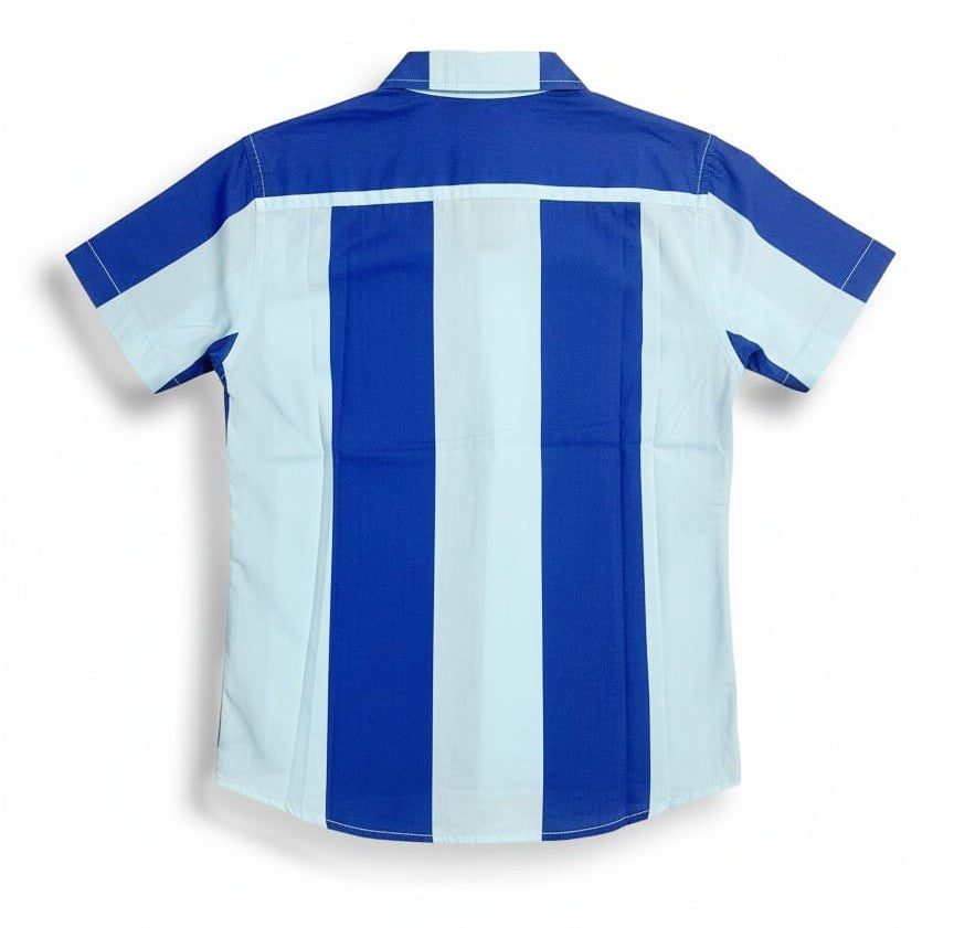 Kids Shirts I Causal Shirt For Boys I Half Sleeves I Dark Blue & Light Blue Color I Soft Cotton Fabric I Casual Outfit I Trendy Kids Shirt I Hot Selling I YZ Clothing Brand