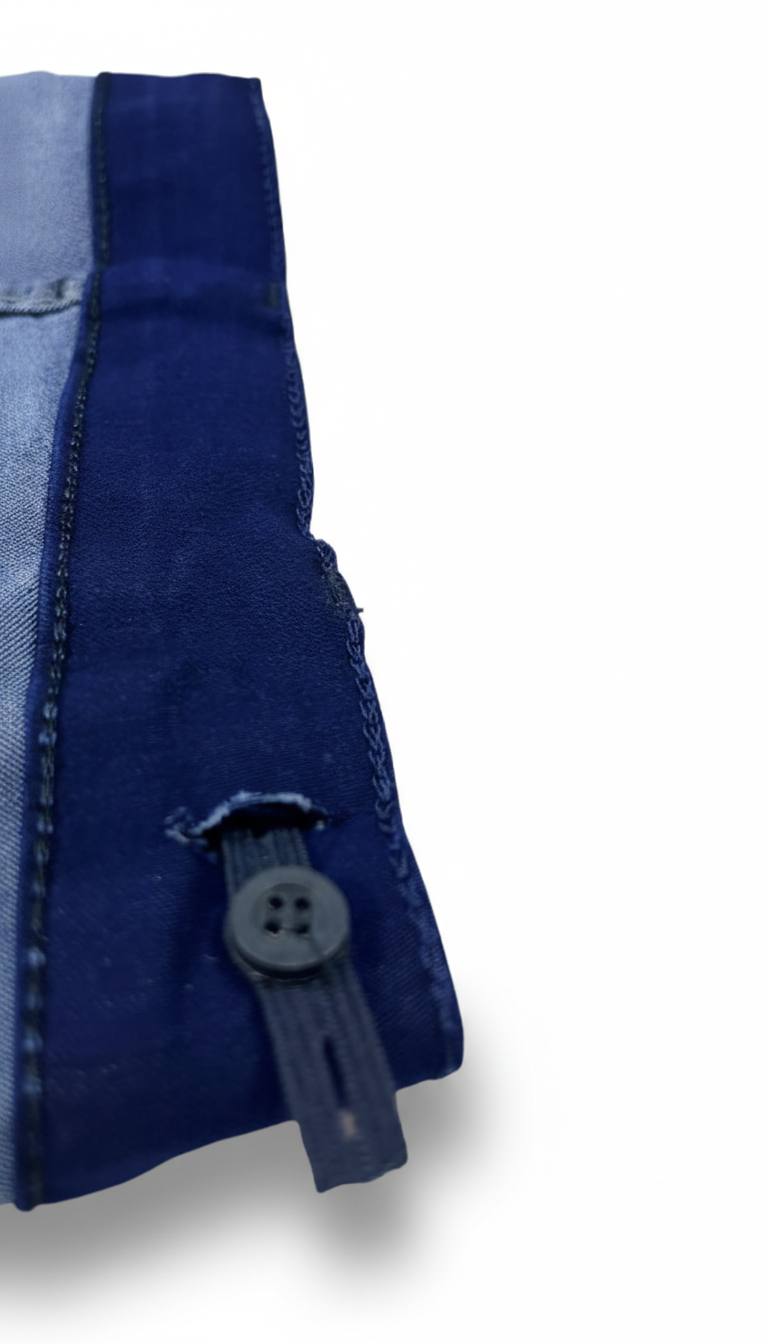 Premium Kids Dark Blue Pants – Stretchable Cotton Satin Fabric, Smart & Comfortable Fit