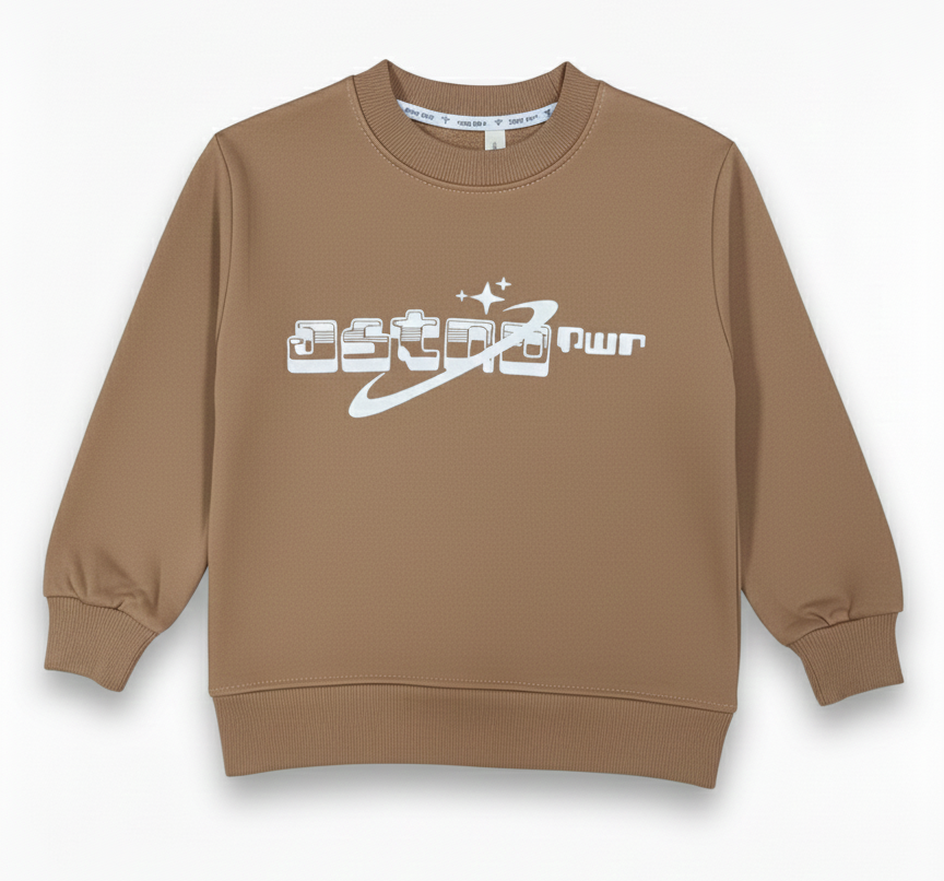 Kid's Winter Fleece Sweatshirt – Soft Warm Inside, Galaxy Graphic Print, Casual Round Neck Pullover – Premium Quality Hoodie Alternative