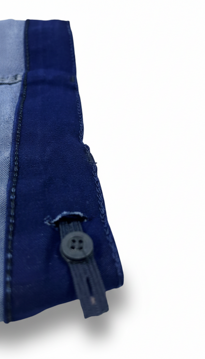 Premium Kids Dark Blue Pants – Stretchable Cotton Satin Fabric, Smart & Comfortable Fit