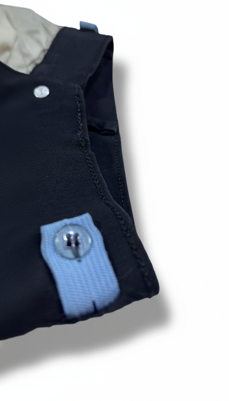 Premium Kids Black Pants – Stretchable Cotton Satin Fabric, Smart & Comfortable Fit