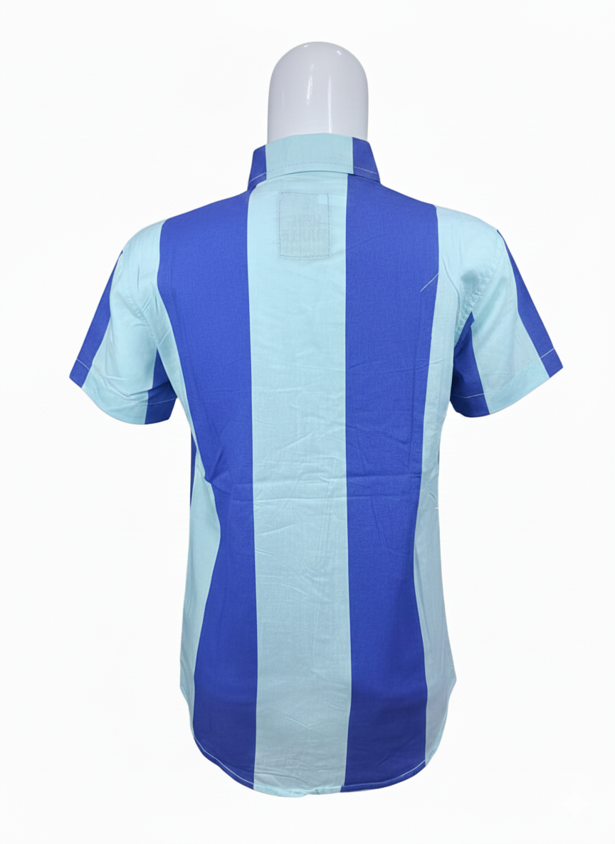 Kids Shirts I Causal Shirt For Boys I Half Sleeves I Dark Blue & Light Blue Color I Soft Cotton Fabric I Casual Outfit I Trendy Kids Shirt I Hot Selling I YZ Clothing Brand